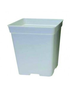 Maceta cuadrada Blanca 18 L 2